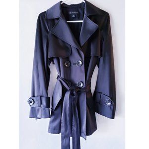 INC International Concepts short coat, black, lined, size M